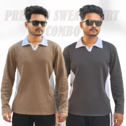 MX-136 Max Premium Sweat Shirt-Brown & Anther