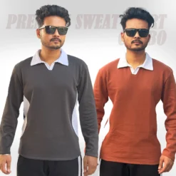 MX-136 Max Premium Sweat Shirt-Coffe & Anther