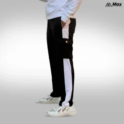 Alternative view of MX-107 Max premium Cargo Trouser-Black & Coffe