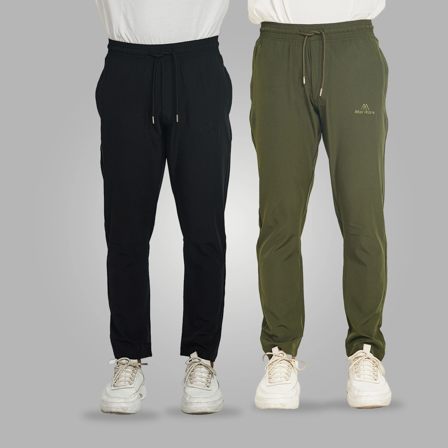 Pant Cut Trouser Combo Olive+Black
