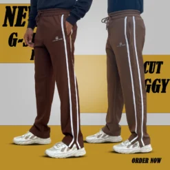 MX-109 Premium Baggy Striped Trouser-Coffe & Brown