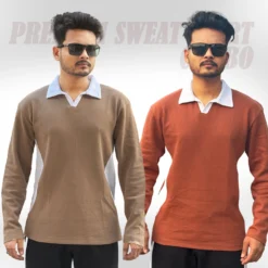 MX-136 Max Premium Sweat Shirt-Brown & Coffe