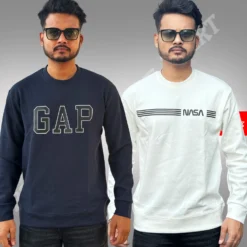 MX-137 Max Premium Sweat Shirt Combo-Navy White