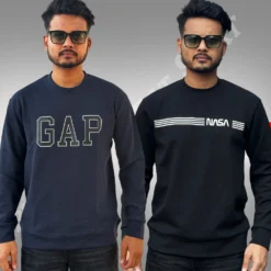 MX-137 Max Premium Sweat Shirt Combo-Black Navy