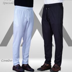 MX-104 Pant Cut Payjama Combo-White & Black