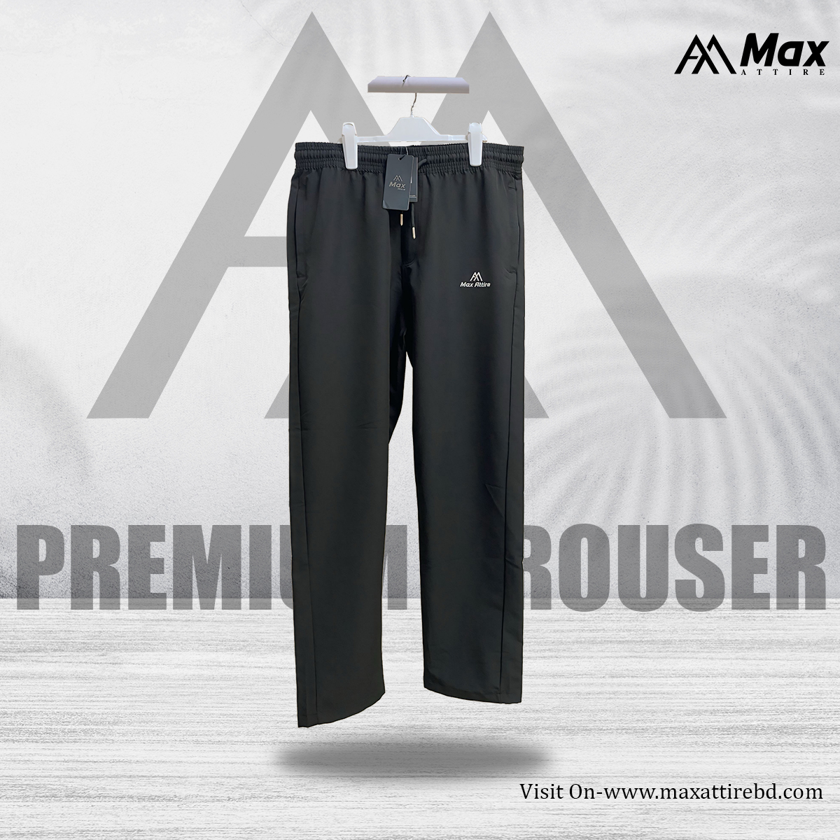 Premium Dughi Trouser For Men-MX-102 Black