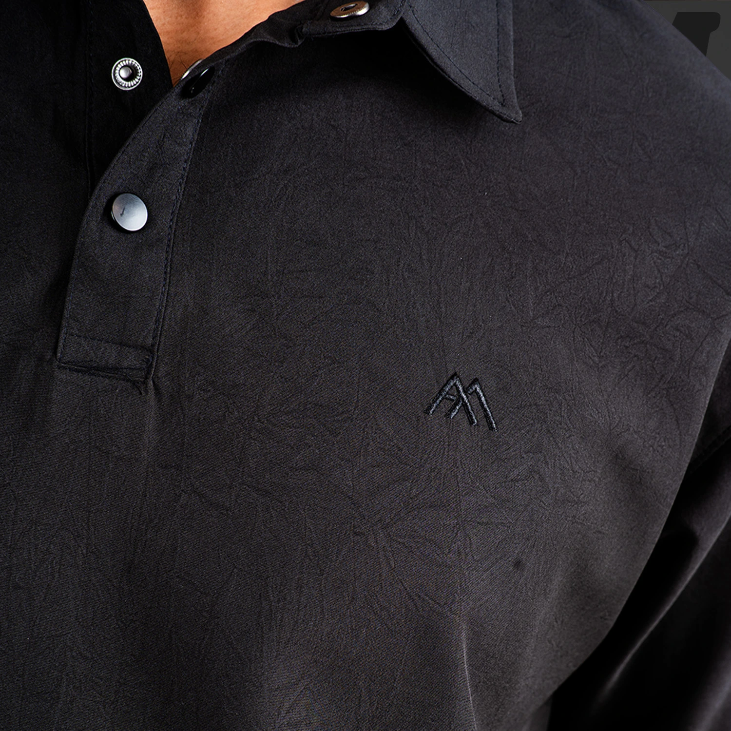 MX-132 Mens Polo Shirt-Black - Image 3