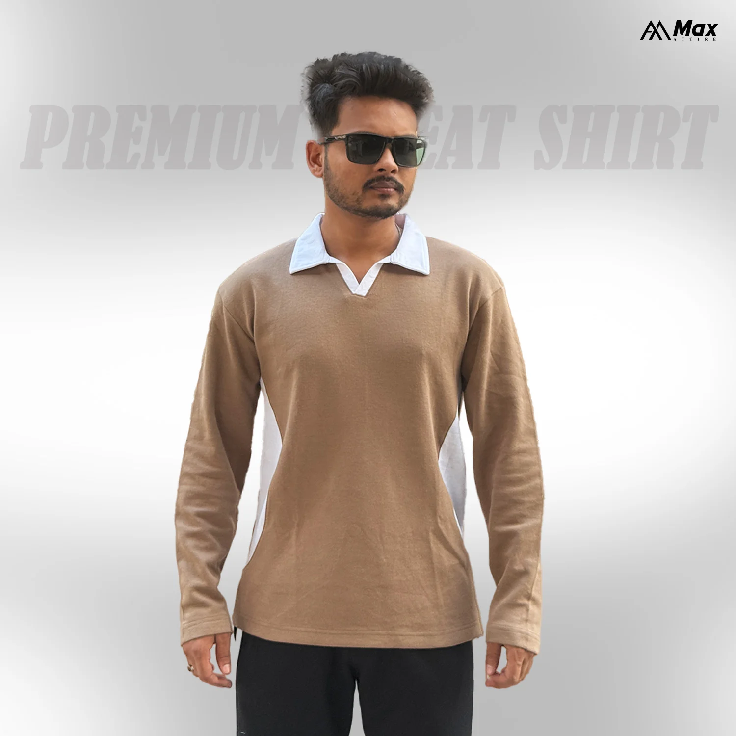 MX-136 Max Premium Sweat Shirt-Brown