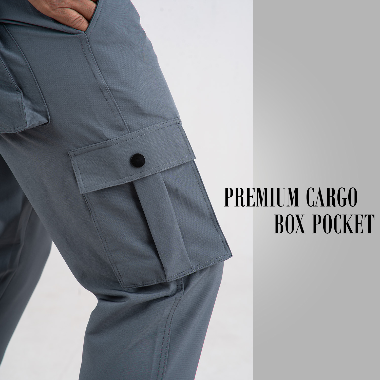 MX-101 Max premium Cargo Trouser-Anther & Black - Image 2