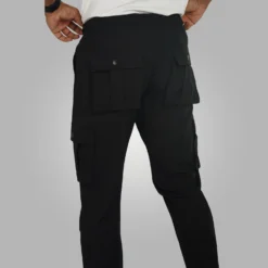 Alternative view of MX-103 Mens Cargo Trouser-Black & Anther