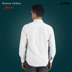 Alternative view of MX-133 Max Premium Shirt for Men-Greige Striped