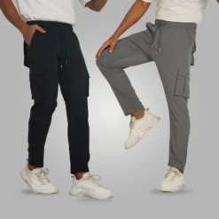 MX-103 Mens Cargo Trouser-Black & Anther