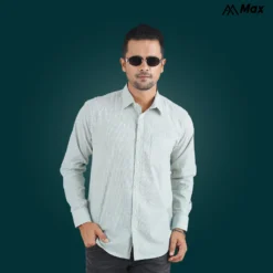 MX-133 Premium Shirt for Men-Green Striped
