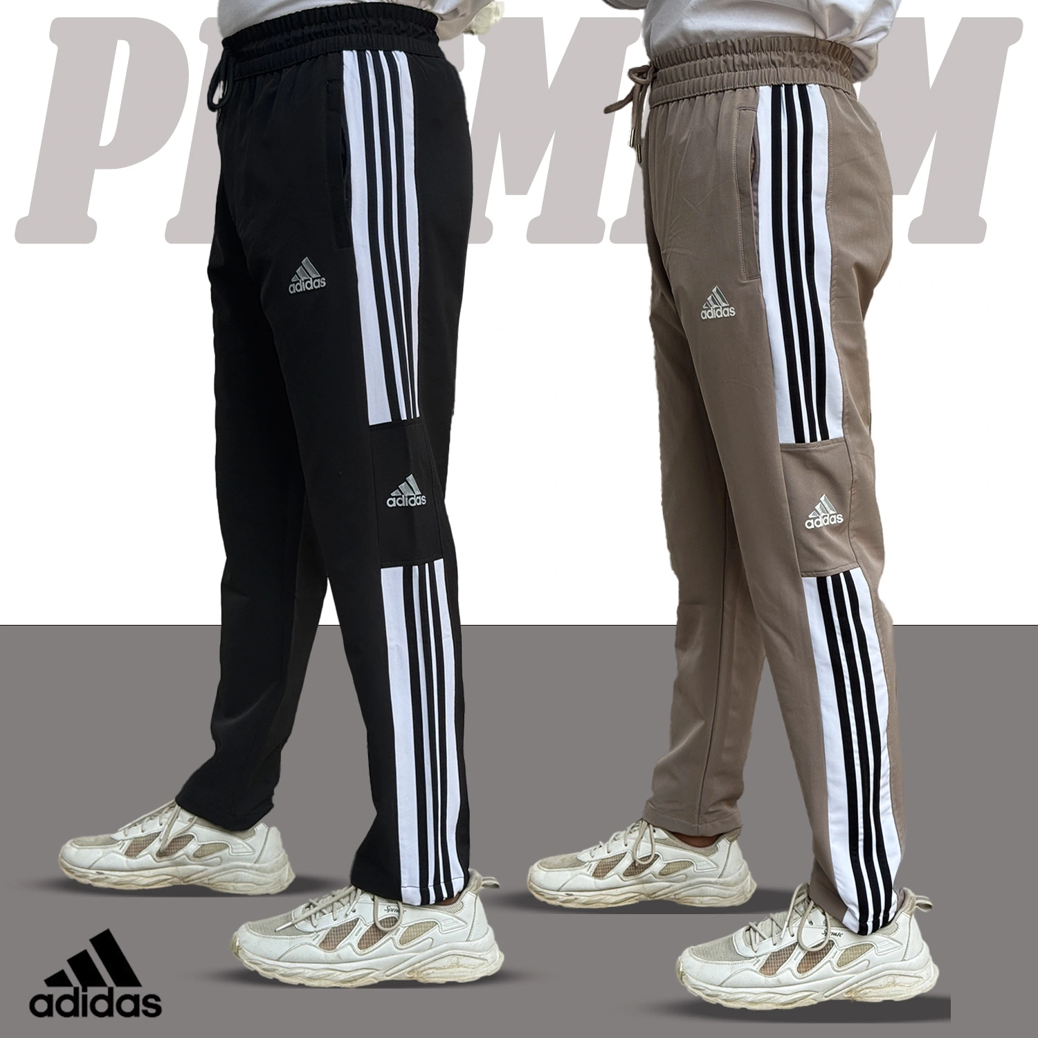MX-111 Premium Adidas Trouser-Black & Cream