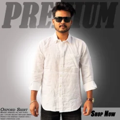 MX-133 Premium Oxford Shirt-White
