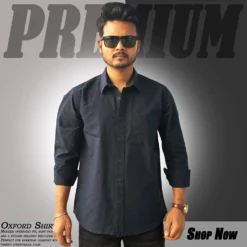 MX-133 Premium Oxford Shirt-Navy